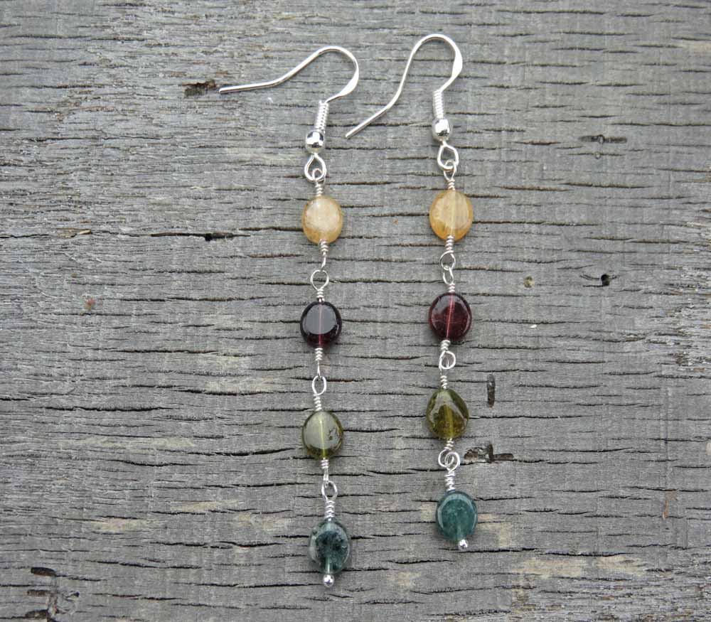 Sunrise Chandelier Tourmaline Earrings 